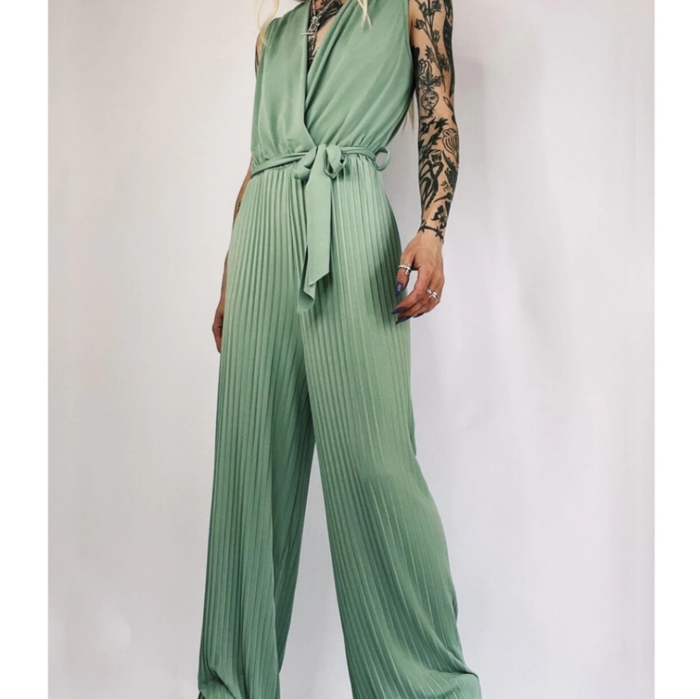 Apiologist Mint Jumpsuit